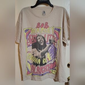 Bob Marley Zion Graphic T-Shirt Size Small (Very Oversized, More Like Large)